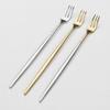 Abella Matte Stainless Steel Long Tea Fork In 3 Colors