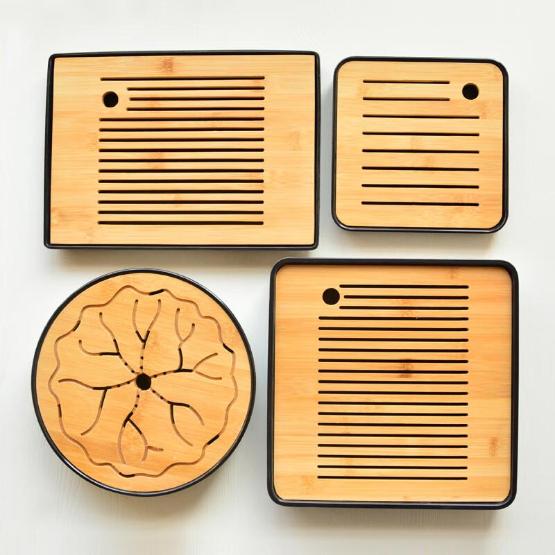Japanese Style Melamine & Bamboo Gongfu Tea Tray