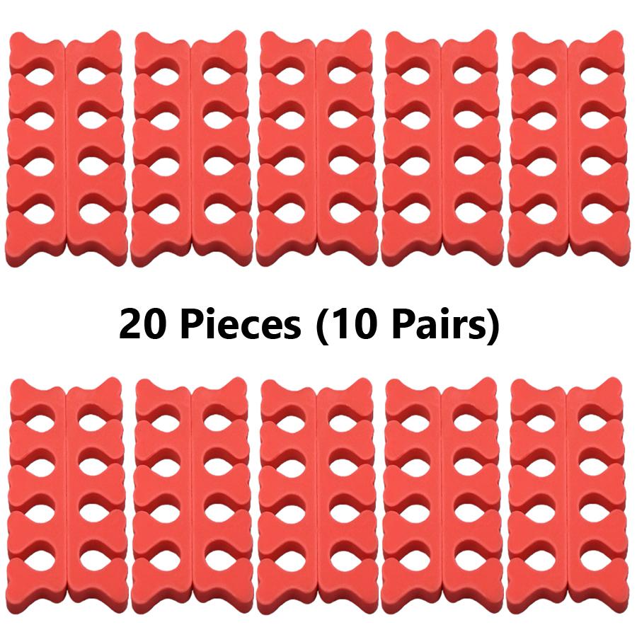 10/20Pcs Foam Toe and Finger Separators Mess-Free Nail Polish Application Toe Spacers, Manicure & Pedicure Essential Tools