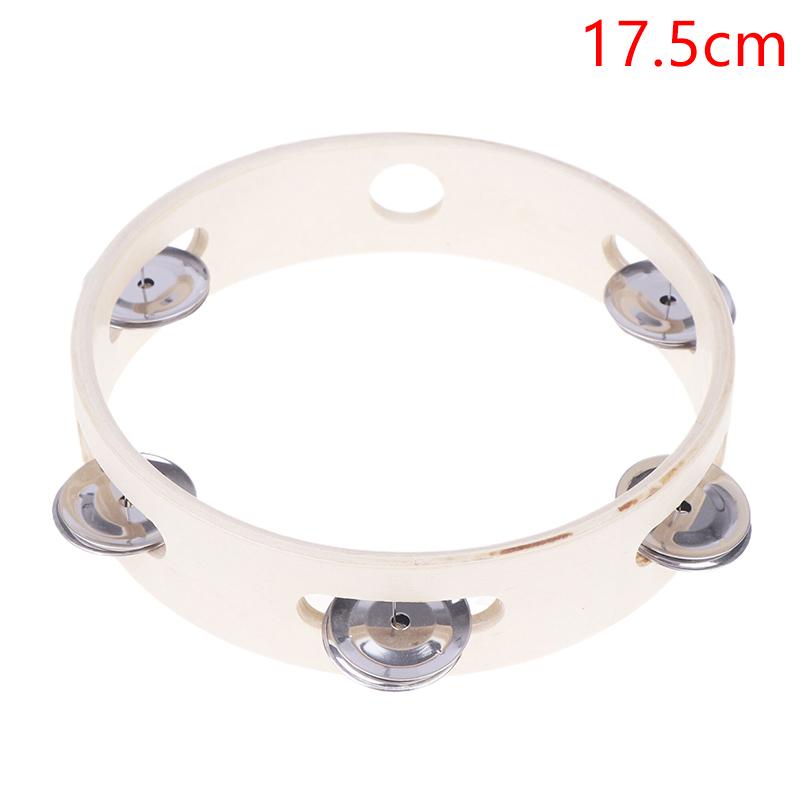 4/6/7/8 Inch Hand Held Wood Headless Tambourine Percussion Hand Drums Educational Toys Orff Musical Instruments For Kids