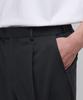 MUSINSA STANDARD Loose Tapered Hidden Banding Crop Slacks [Dark Gray]