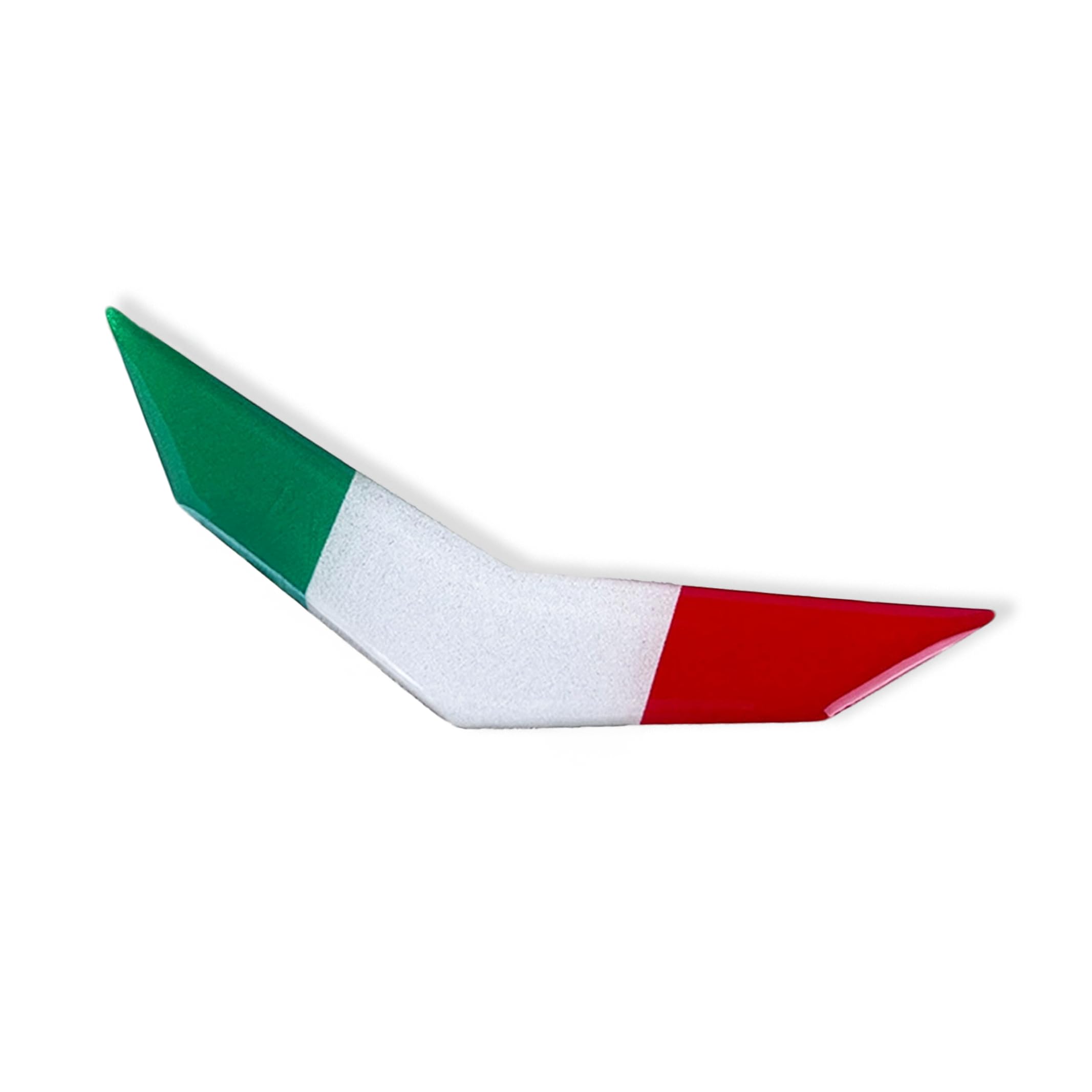 Italian Flag Sticker 3D Dome Shape Small Size General Purpose