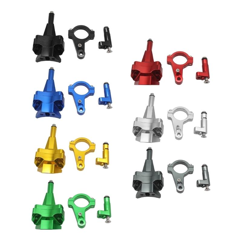 Motorcycle Accessories Aluminium Alloy Steering Damper Bracket Mounting Kit Compatible for Ninja400 2019 2020 2021 2022
