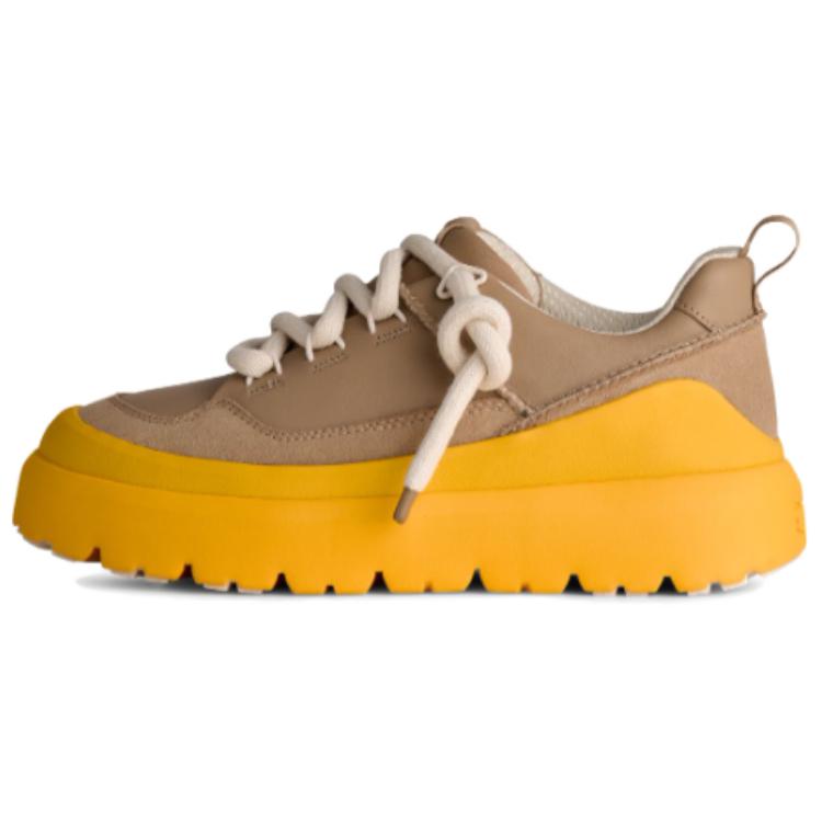 UGG Heritage Leather Fashion Comfortable Minimalist Unique Commuting Low-Top Casual Shoes Men Casual Shoes Brown Yellow 1170910-MMM