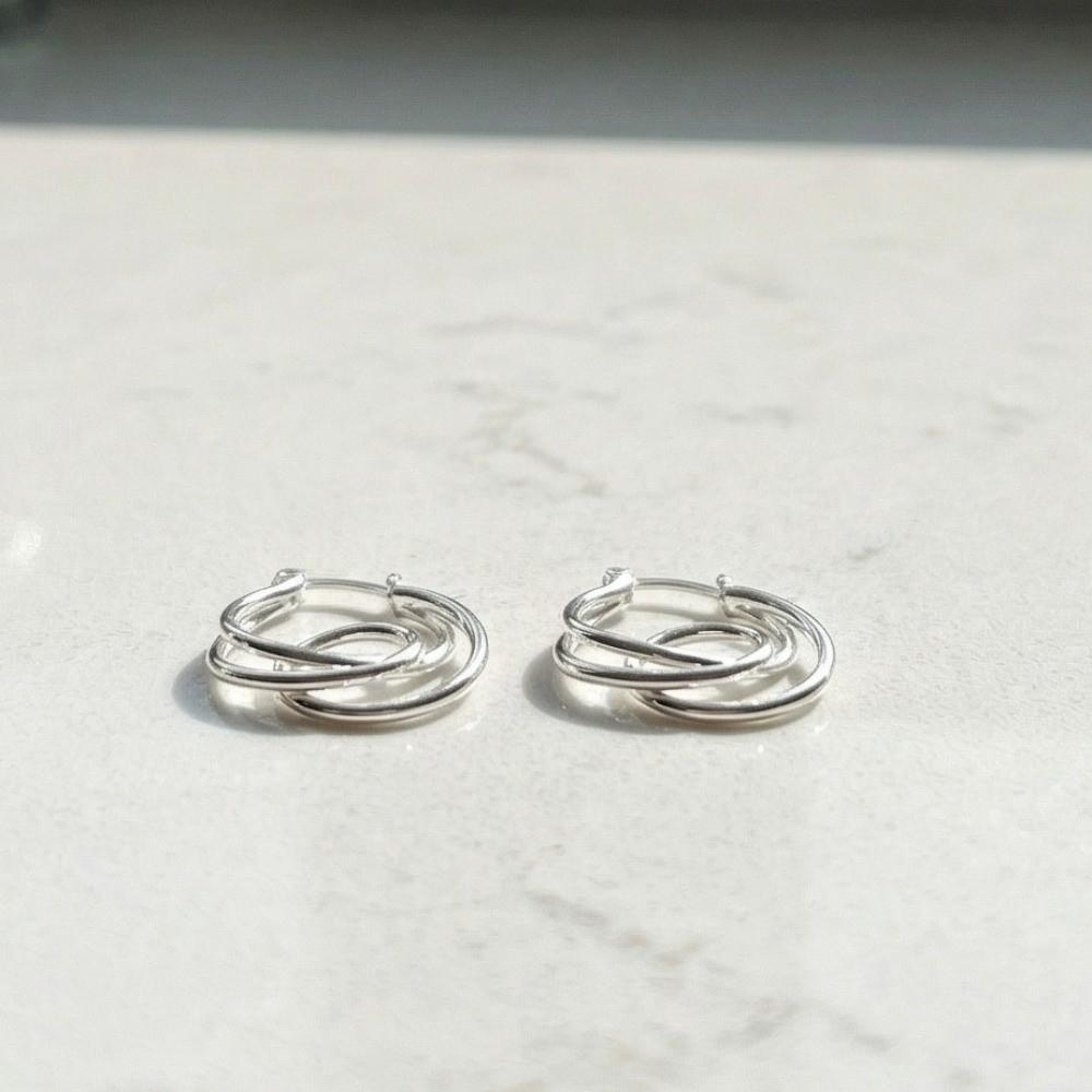 Simple Hoop Earrings Minimalist Personality Earrings Jewelry Accessories Irregular Earrings  Daily