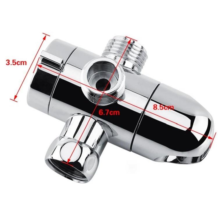 3 Way Adjustable Shower Head Diverter Valve 3 Mode Switch Adapter Brass Connector Bathroom Accessories 1pcs