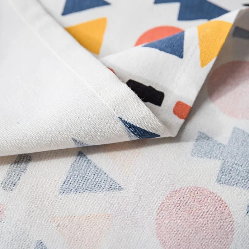 Nuovissima Copertura Tovaglia di Alta Qualità 1 Pz Cotone Lino Stampato da Pranzo Pizzo Tovaglia per Cucina Decorazione Casa