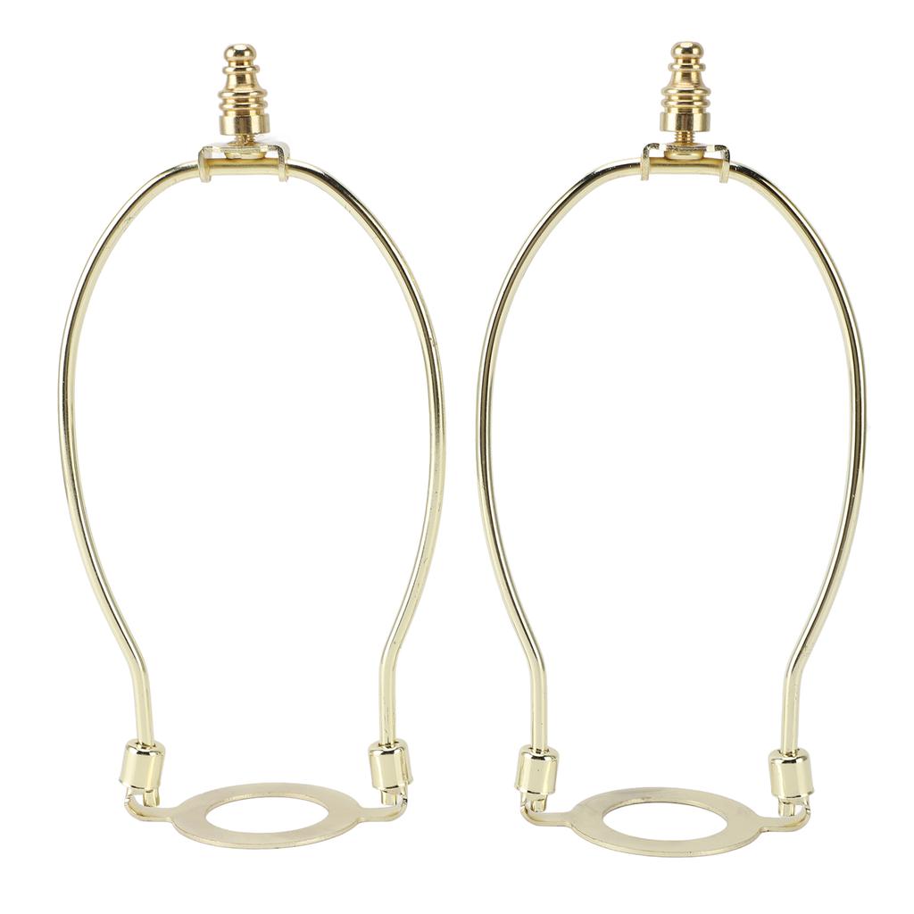 2Pcs Adjustable Lamp Shade Harps Holder Kit with E26 Light Base Metal Lampshades Holder for Table an