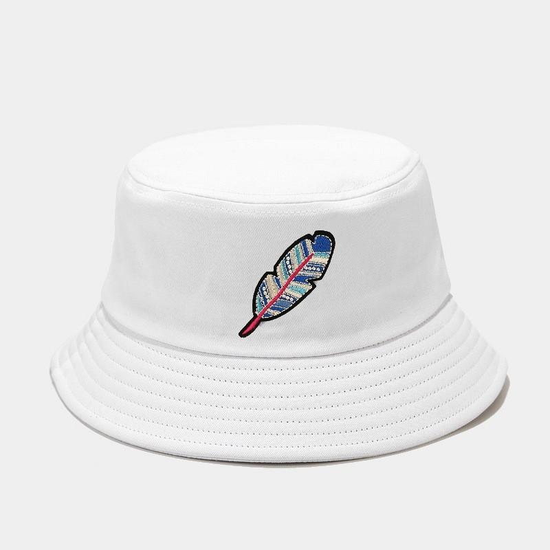 Vintage Ethnic Style Cotton Wide Brim Fisherman Hat For Sun Protection Outdoor Wear