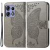 For Motorola Edge 50 Pro 5G Wallet Case Butterfly Imprinted PU Leather Phone Cover