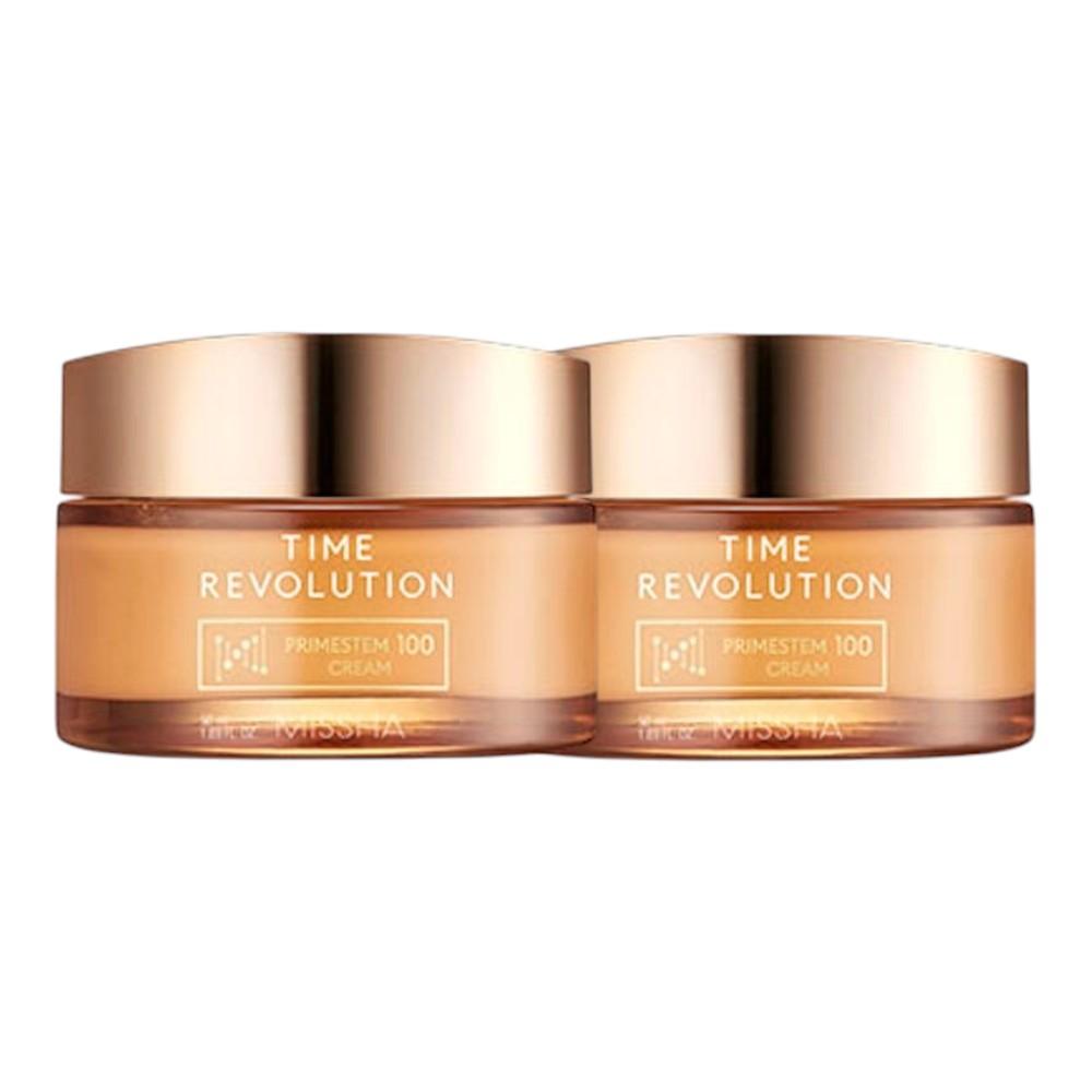 

Missha Time Revolution Primestem100 Cream Skin Lifting and Firming Face Moisturizer 50ml x 2pcs