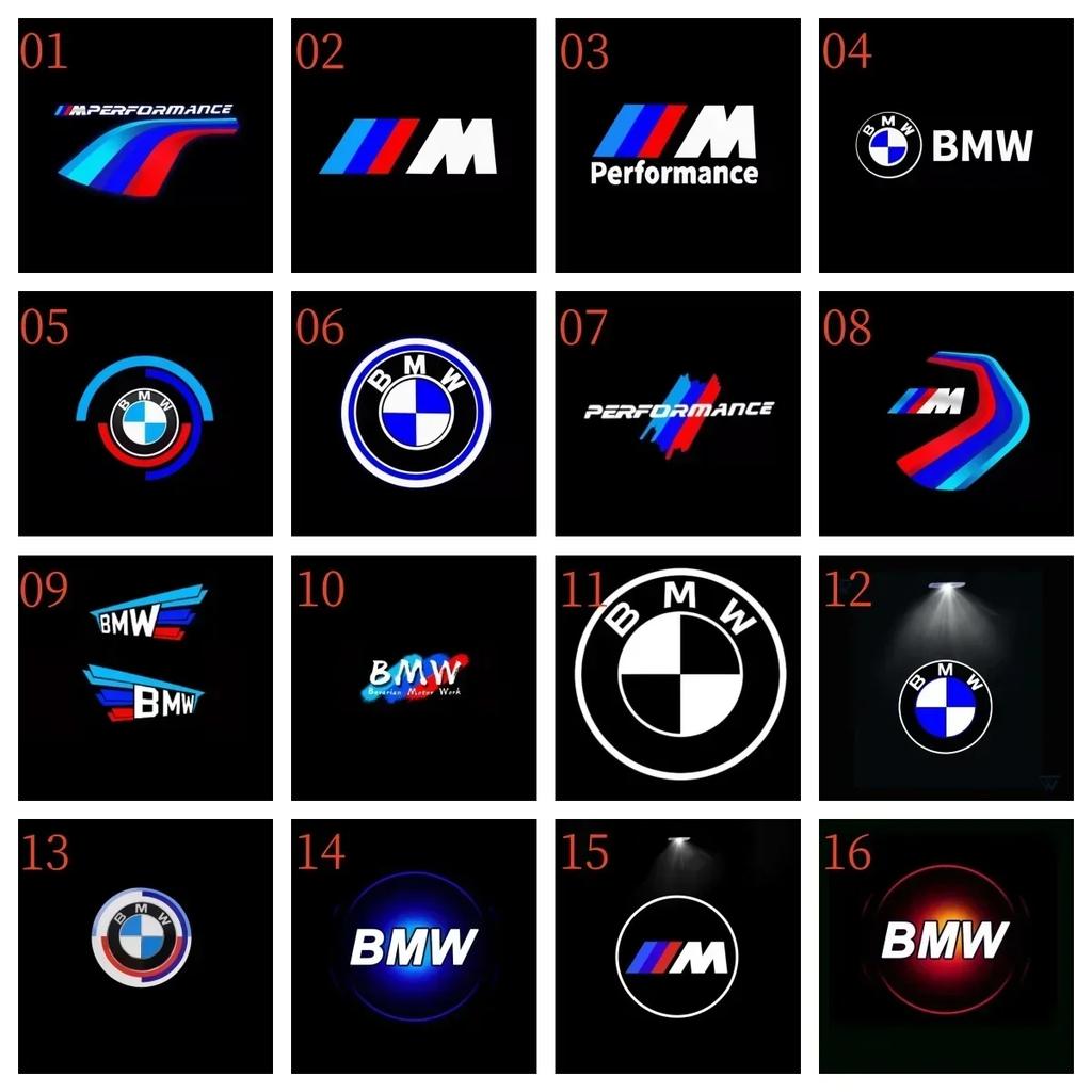 Car Door LED HD Welcome Courtesy Shadow Projector Lamp Logo Light For BMW M E34 E36 E60 E90 E46 E39 E70 F10 F20 X5 X6 7 M3 M5 M6