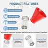 Threaded Engine Oil Filling Funnel with Filter Screen Spill Proof Oil Change Gadget Perfect for Scion Car Quick Oil Replacement