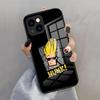 J-Johnny Bravo Anime Phone Case For IPhone 17 Pro Max 15 Pro 16 14 Plus 12 13 Mini 11 Pro Shockproof Glass Cover