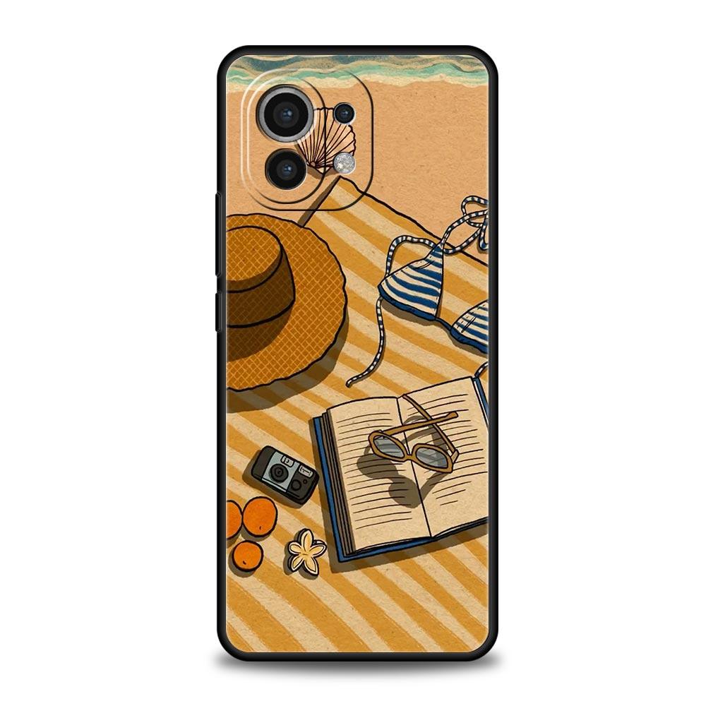 Summer Beach Phone Case Cover for Xiaomi Mi 17 15 14 13 12 11 Ultra 15T 14T 13T 12T 11T Pro Lite 5G Soft TPU Shell Fundas Capas