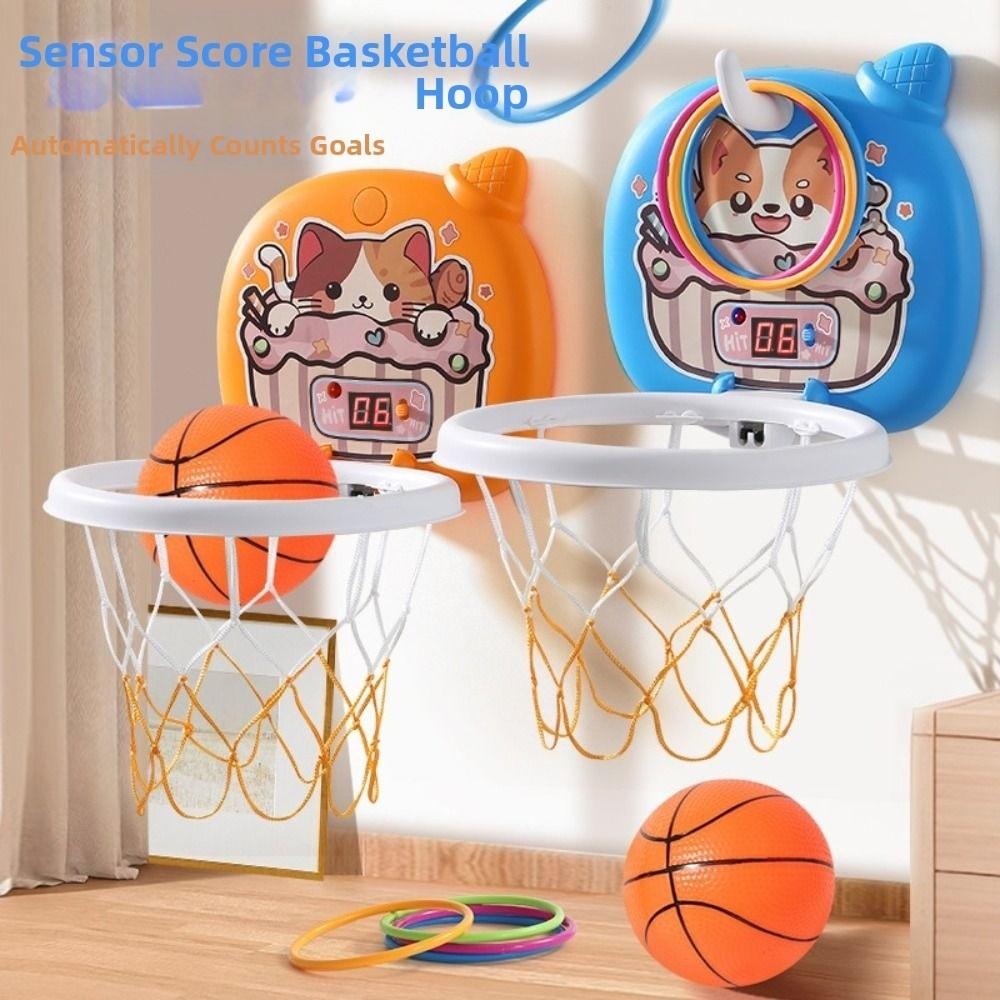 Wall Mount Baby Basketball Toy Set Foldable Basketball Training Toy  Bedroom Play