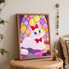 Disney White Cat Oil Painting Hand Painting Art Kit Coloring Painting Handmade Diy Home Decoration Gift