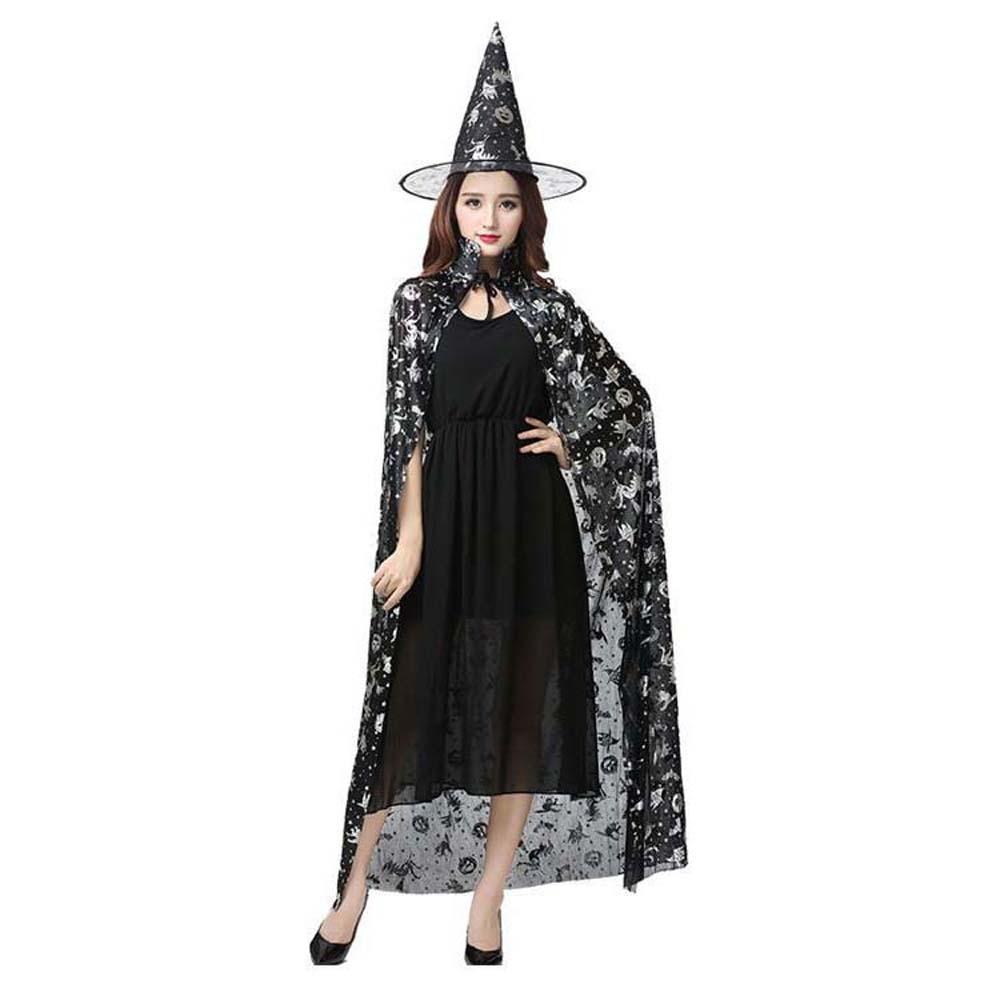 Witch Caps Halloween Cloak Sets Performance Costumes Scary Costumes Trendy Wizard Robe  Party Show