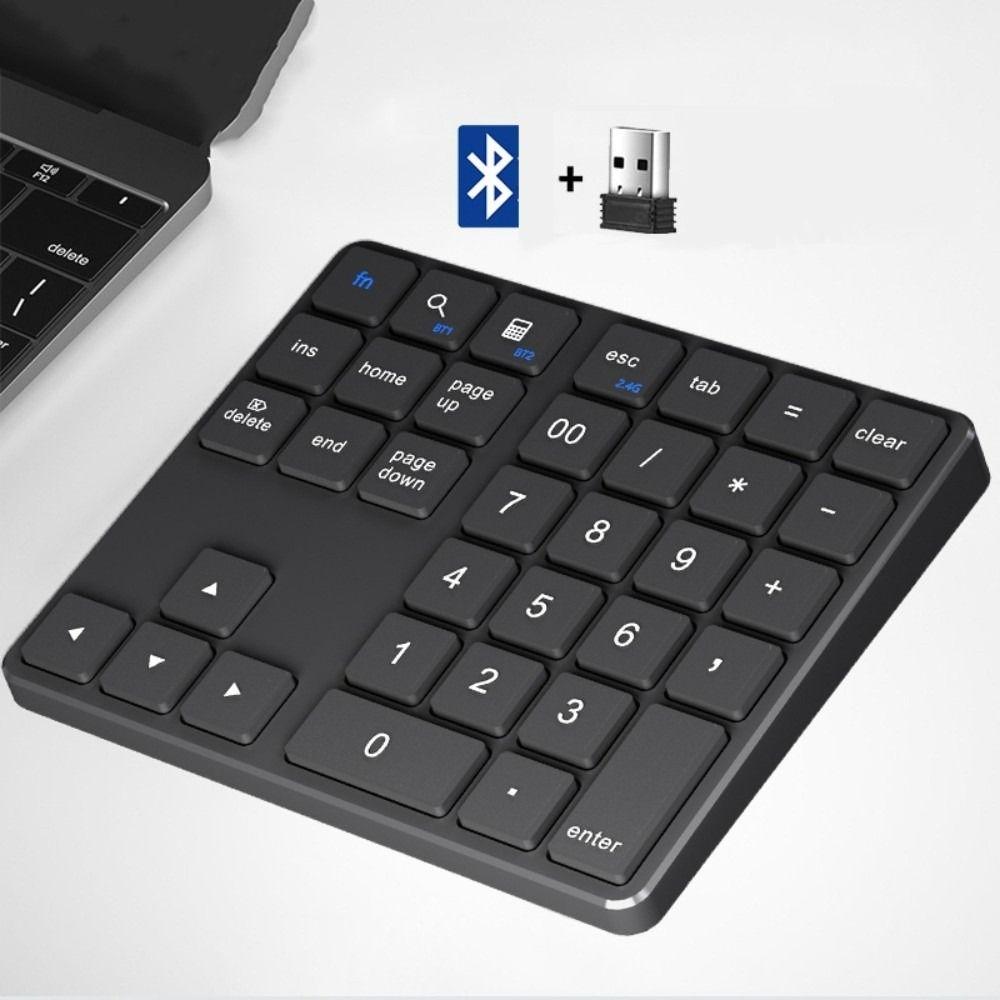 Rechargeable Mini Digital Keypad 2.4G and Bluetooth Wireless Numeric Keypad  Accounting