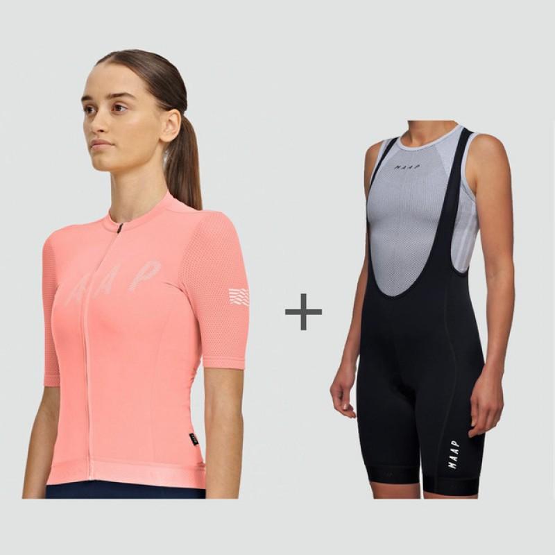 MAAP Short-sleeve Suit Bicycle Mountain Biking Moisture Absorbent Breathable Outdoor Sports Women's Style