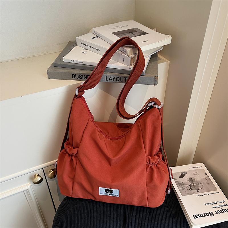 Nylon Lightweight Shoulder Bag Women's Commuter Multi-function Crossbody Bag
