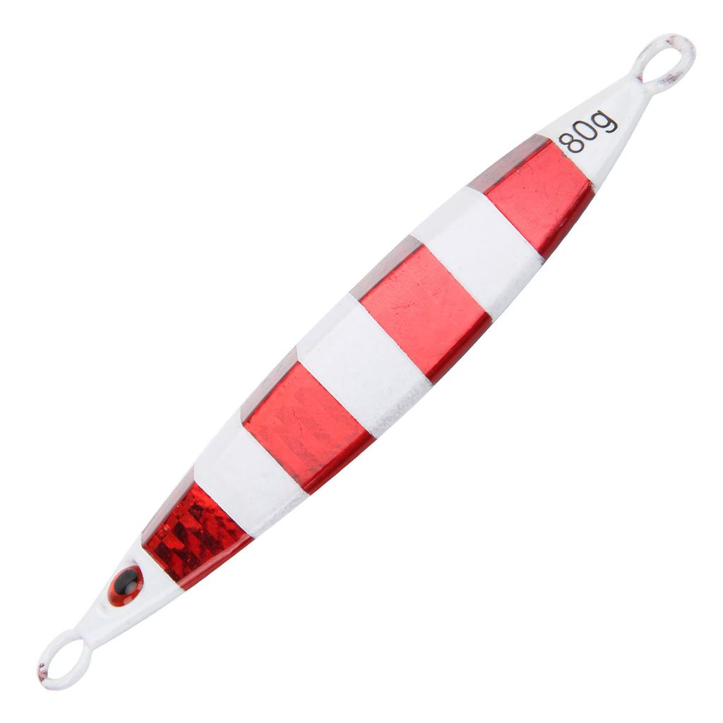 Fishing Artificial Baits Fish Shaped Metal Lifelike Lures Fishing Accessory Red Stripe