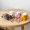 Handwoven Crochet Kitten Keyring DIY Crafts Cat Doll Pendant Hand Cat Keychain  For Bag Pendant