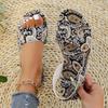 Fashion Women Slippers Bohemian Flower Pattern Sandals Casual Lightweight Shoes Flip Flops Fashion Big Size Slippers Home Slides Women