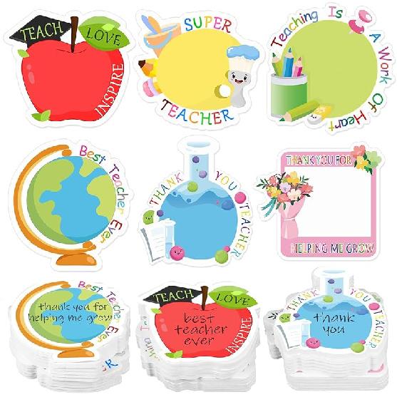 30 Pack Back to School Sticky Notes Total 600 Sheets Funny Notepads Self-Adhesive Writing Memo Pad for Kids Teens School Classroom Office Supplies