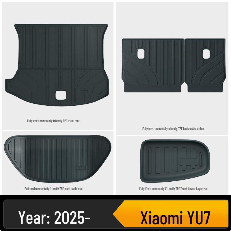 TPE Floor Mats for Xiaomi YU7 - Eco-friendly, Odorless, Color-Matching Interior.