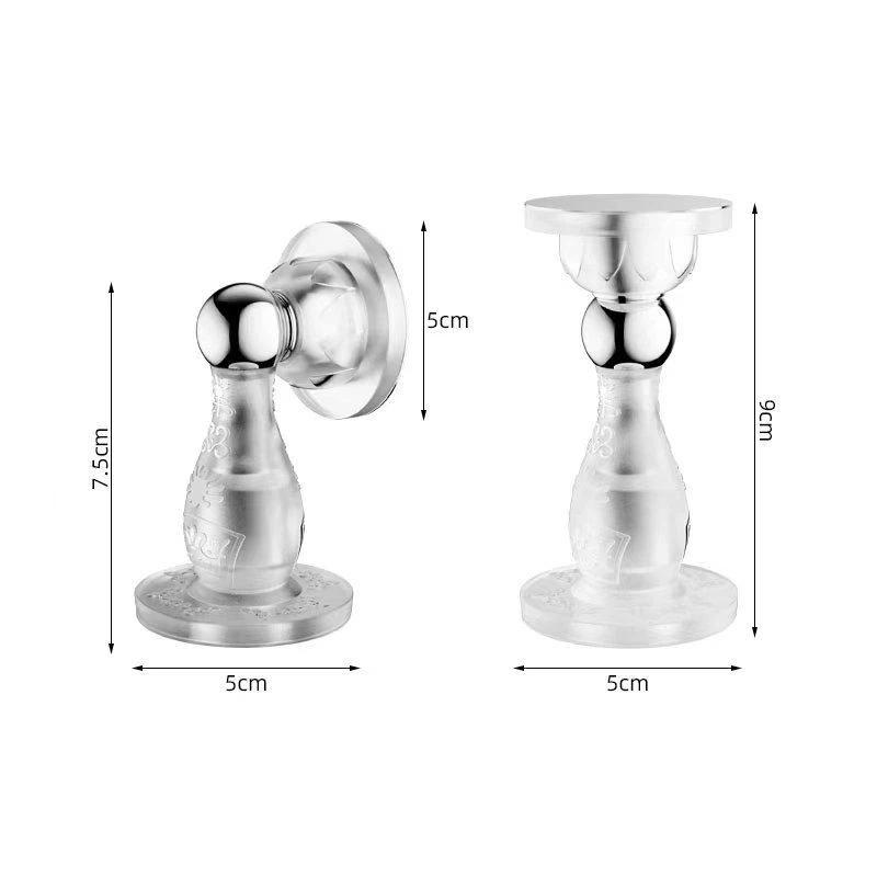 Magnetic Pvc Door Stopper No Drilling Strong Suction Protects Doors For Home Bedroom Office Bathroom