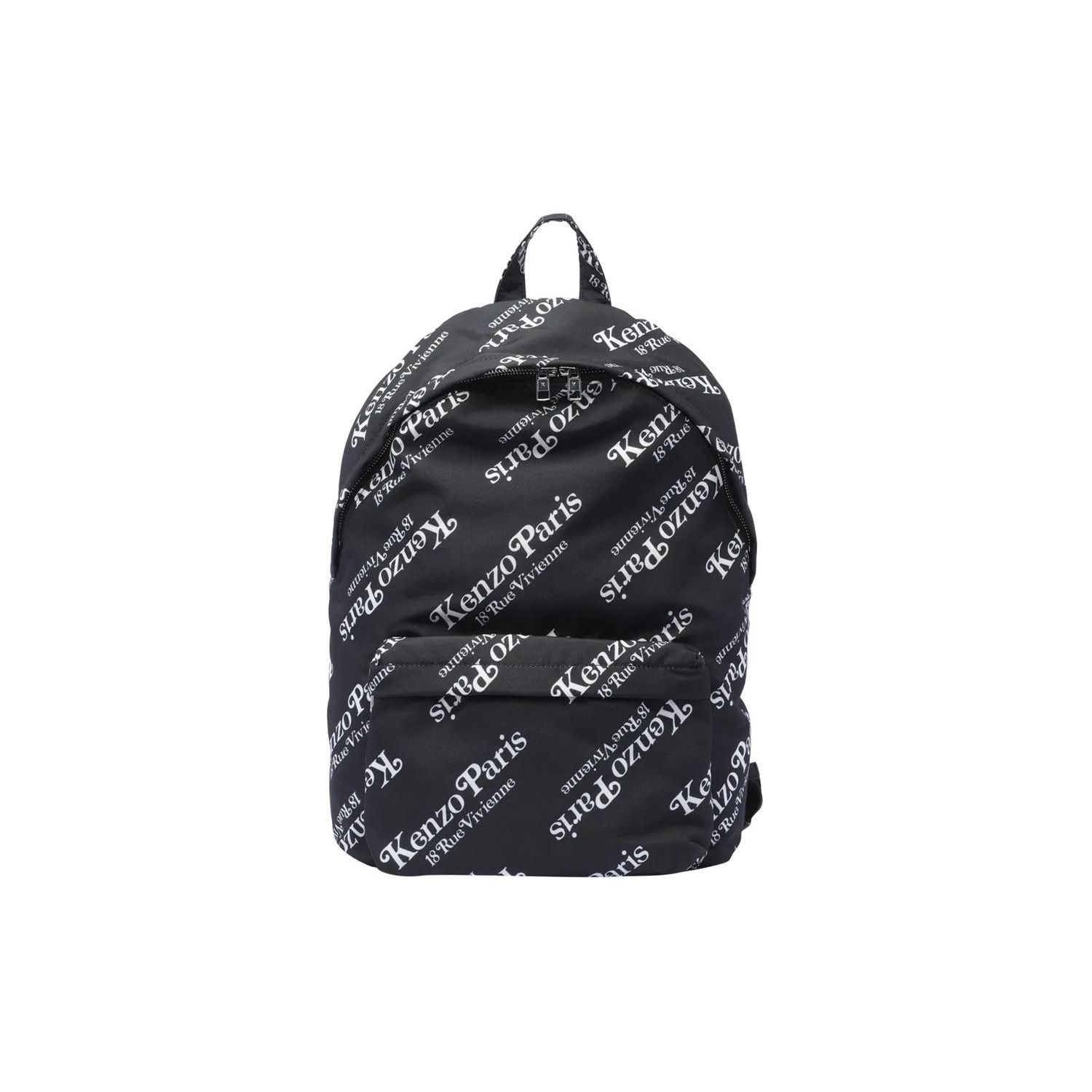 

Kenzo Letter Print Zipper Backpack Men Backpacks Black FE55SA513F2399 Basic Set (Bag+Dust Bag)