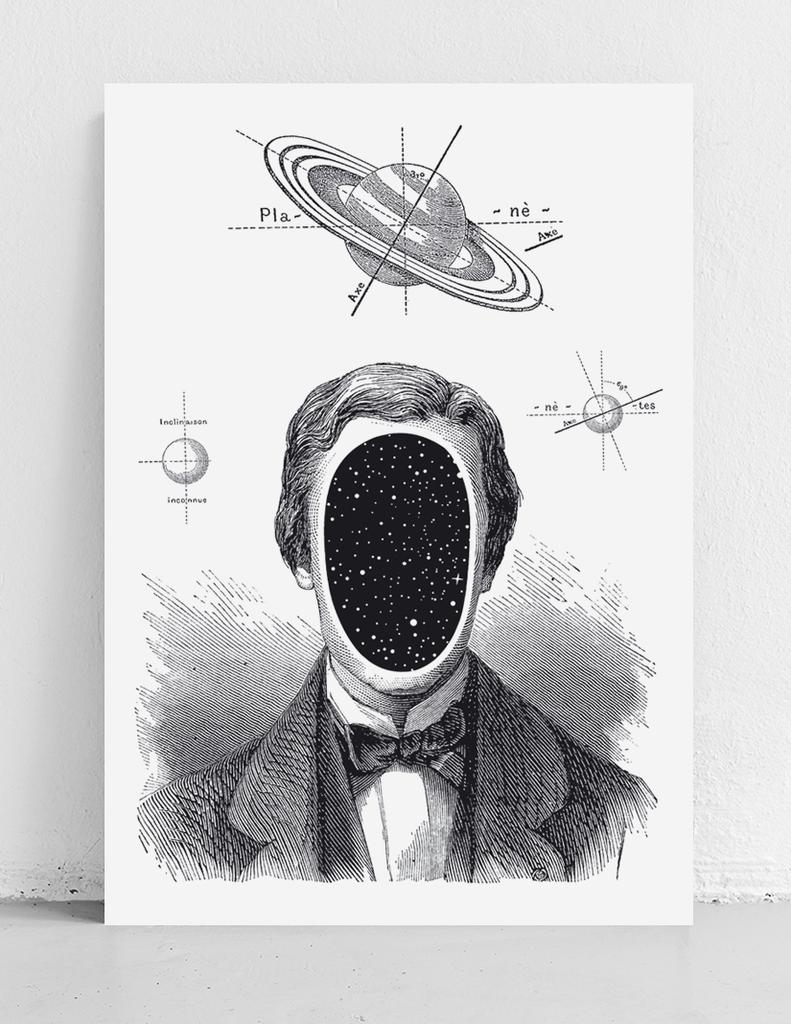 Poster Portrait Man Space