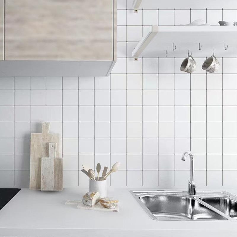 Imitation Marble Thickend Self-adhesive Kitchen Cooktop Protective Film Marble Desktop Film High Temperature Oil Resistant Sticker