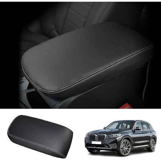 Center Console Cover for BMW X3 (2018-2024)/for BMW X4 (2019-2025), for BMW X3 X4 (sDrive30i/xDrive30i/M40i/M), Waterproof&Comfy Leather Armrest for X3 /X4 (2018-2024)