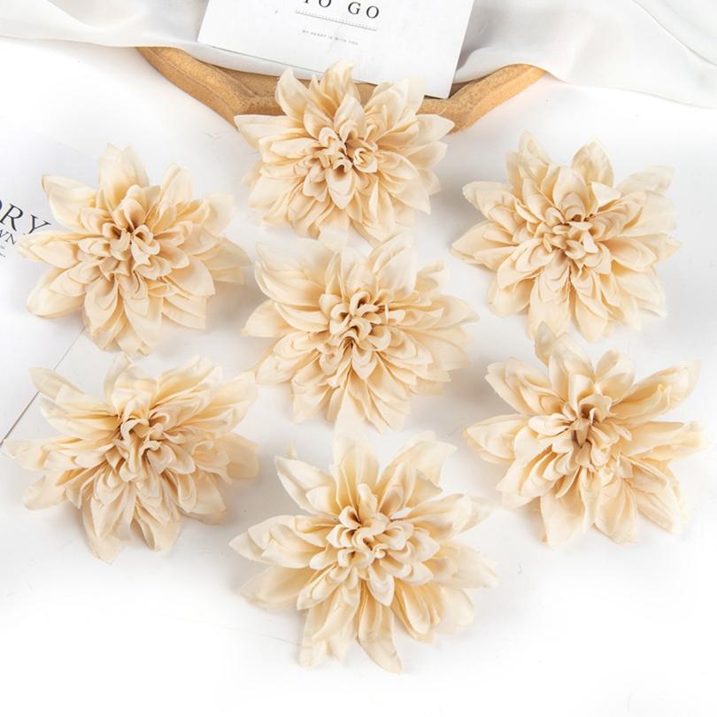 

50/100pcs Artificial flower Silk Gerbera Home Room Outdoor Garden Decor Festival wreath Diy candy box brooch Wedding Accessories 50 pcs