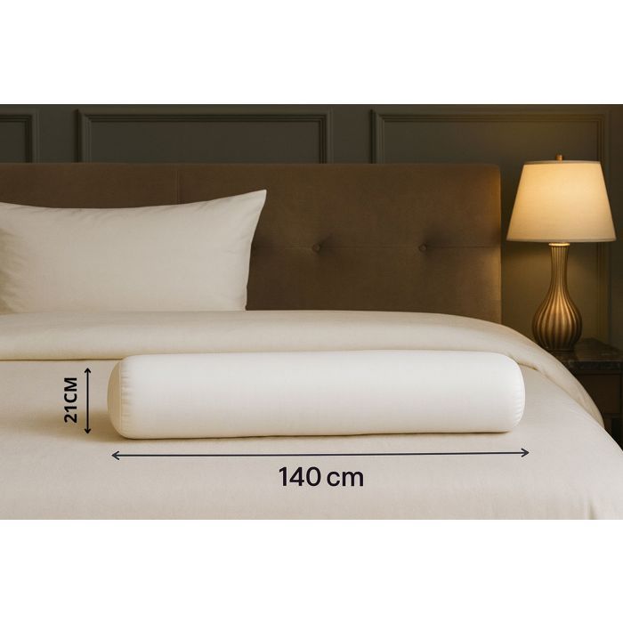 Polštář - LINEN PROMO - Jednobarevný komfortní 140 cm - Měkké mikrovlákno - Bohatá výplň - OEKO-TEX