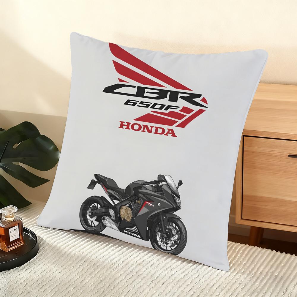 

H-H-Honda Мотоцикл Подушка Чехол Шелковистый Короткий Плюш Домашний Диван Подушка Чехол - Невидимая Молния Домашний Декор 30cmx30cm