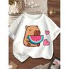Blusa Blusinha Camiseta Menina Infantil Juvenil  Algodão Capivara Melancia