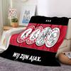 Coperta in Flanella con Stemma Ajax Amsterdam, Morbido Poliestere, Design Moderno, Per Tutte le Stagioni per Campeggio, Viaggi, Regali per le Feste o Compleanni