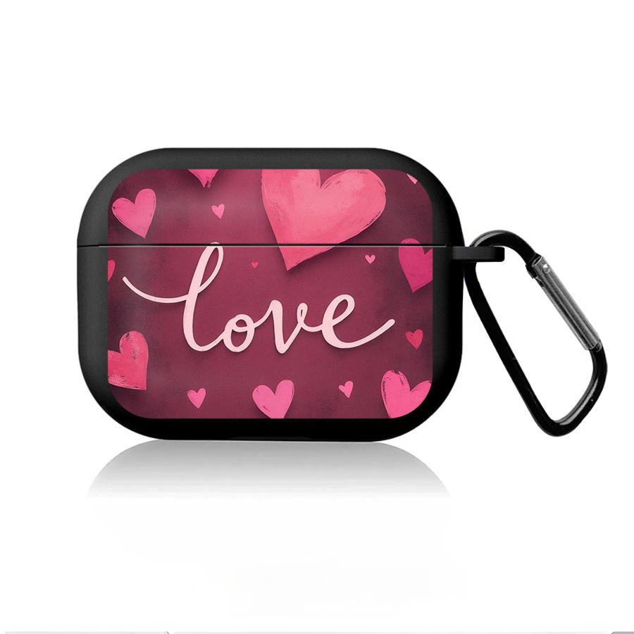 Romantisches Rosa Herz Muster Kopfhörerhülle Cover Case Für Airpods Pro 3 4 1 Pro2 Pro3 2