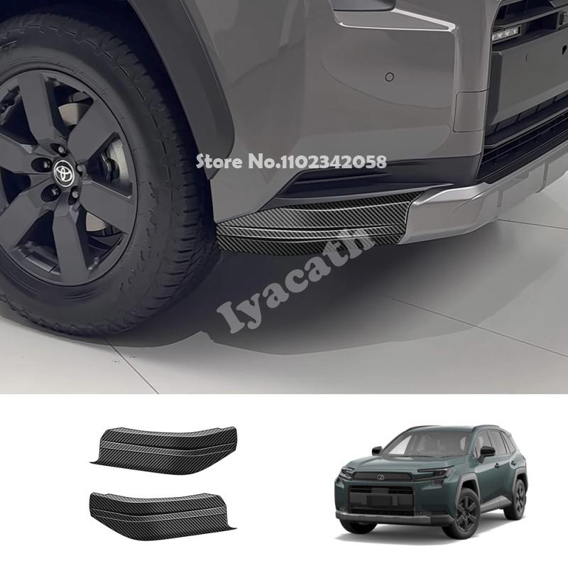 For Toyota RAV4 RAV 4 RAV4 2026 2027 Adventure ABS Black Car Exterior Front Bumper Corner Guard Bumper Protector Guard Cover