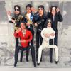 28cm Michael Jackson Lustige Stoffpuppe Voll Beweglicher Drahtrahmen Abstraktes Design Schreibtischornament Feiertags-Fan-Geschenk