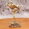 Retro Brass Shaolin Kung Fu Monk Figurine - Copper Desktop Decorative Toy Gift