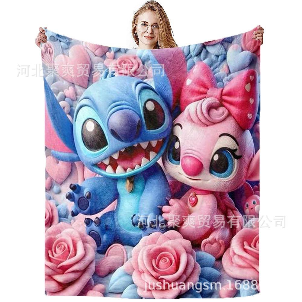 Stitch Flannel Blanket Star Baby Blanket Air Conditioning Blanket Nap Blanket Flannel Blanket Cross Border