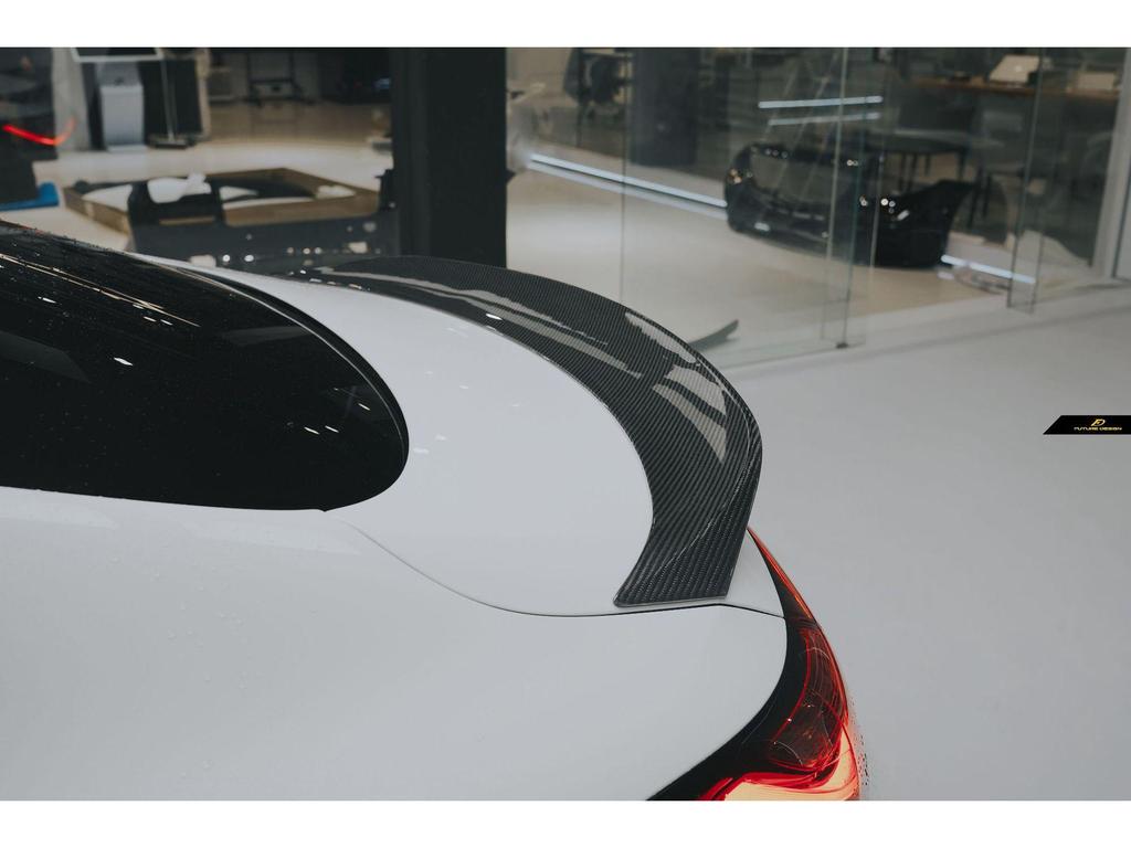Mercedes-Benz CLE-Class C236 FD Style Carbon Fiber Rear Spoiler Upgrade.