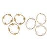 3Pcs Women Bracelet Adjustable Opening Design Imitation Pearl Stacking Bracelet Anti-Fading Alloy Versatile Jewelry