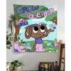 Game DDandys World Anime Tapestry Hanging Tarot Hippie Wall Rugs Dorm Home Decor