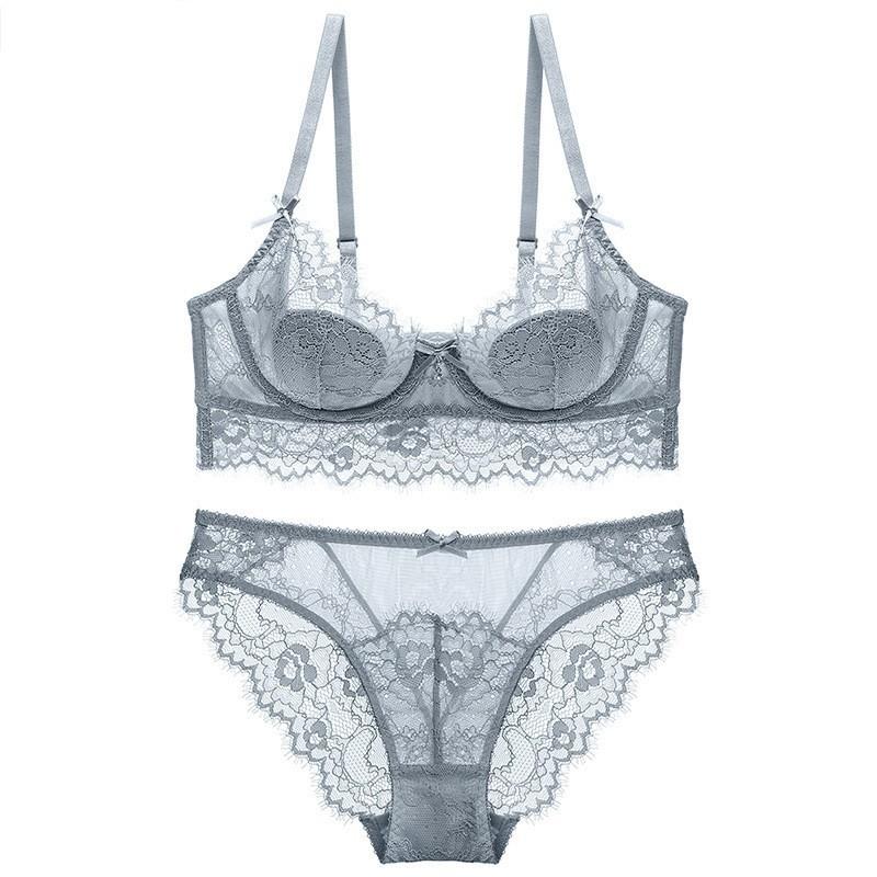 

Сексуальное кружевное нижнее белье, тонкие кроличьи ушки, большая грудь, маленькое нижнее белье большого размера, под грудью, бюстгальтер с покрытием против провисания 70A серый