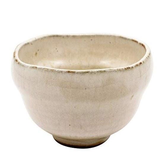 Mino ware plate rice bowl teacup approximately 260ml microwave safe dishwasher white glaze irregular shape made Japan